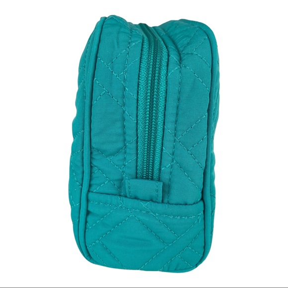 Vera Bradley Medium Zip Cosmetic Turquoise Sea - Picture 5 of 14